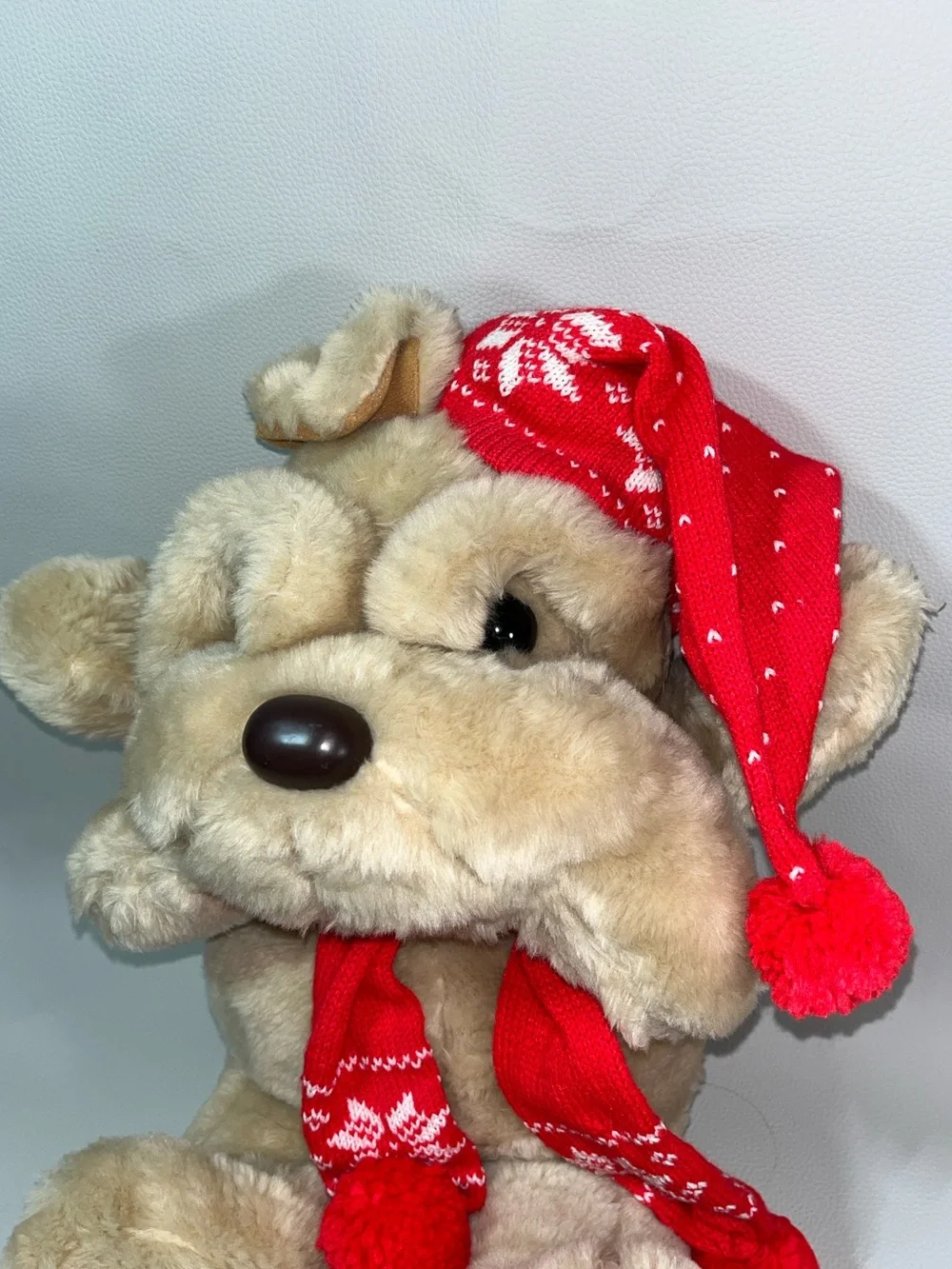 Kris Krinkles Shar Pei Plush Dog Tan 14